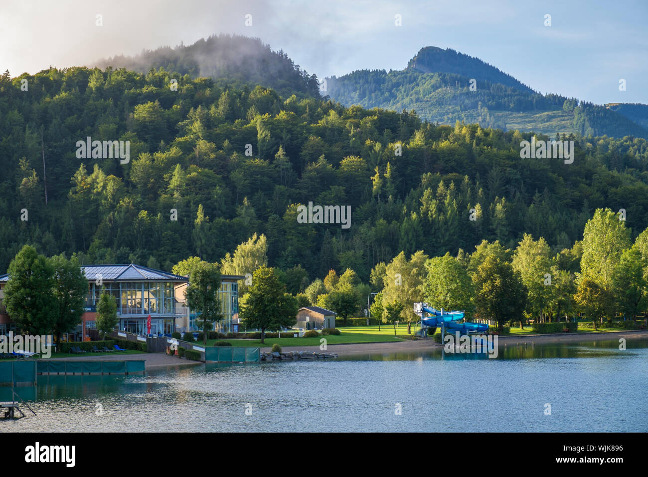 Erholung am Fuschlsee, Salzburger Land, Österreich Stock Photo