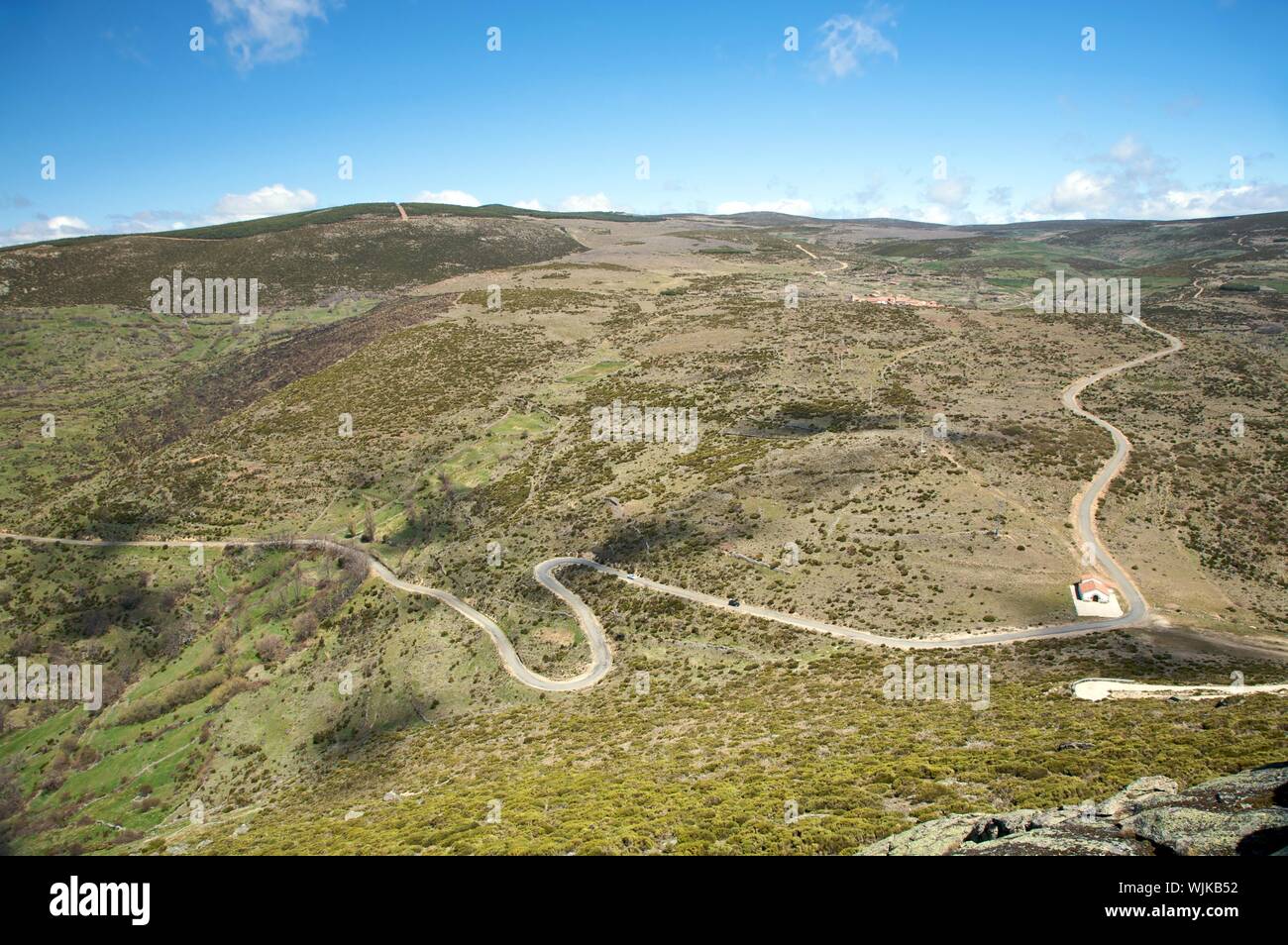 road valley at gredos mountains in avila spain Stock Photo - Alamy