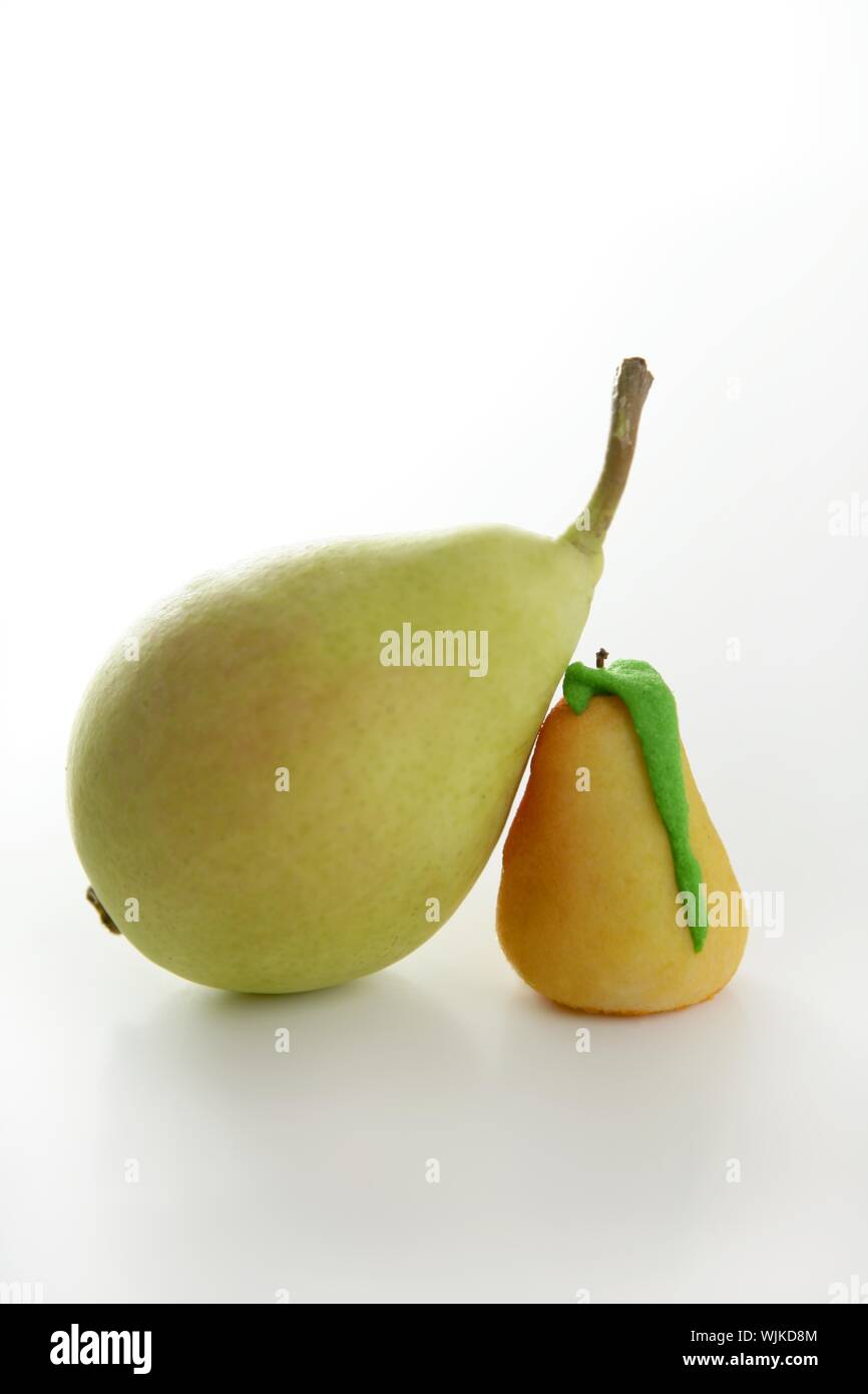 Pears over white background studio shoot Stock Photo