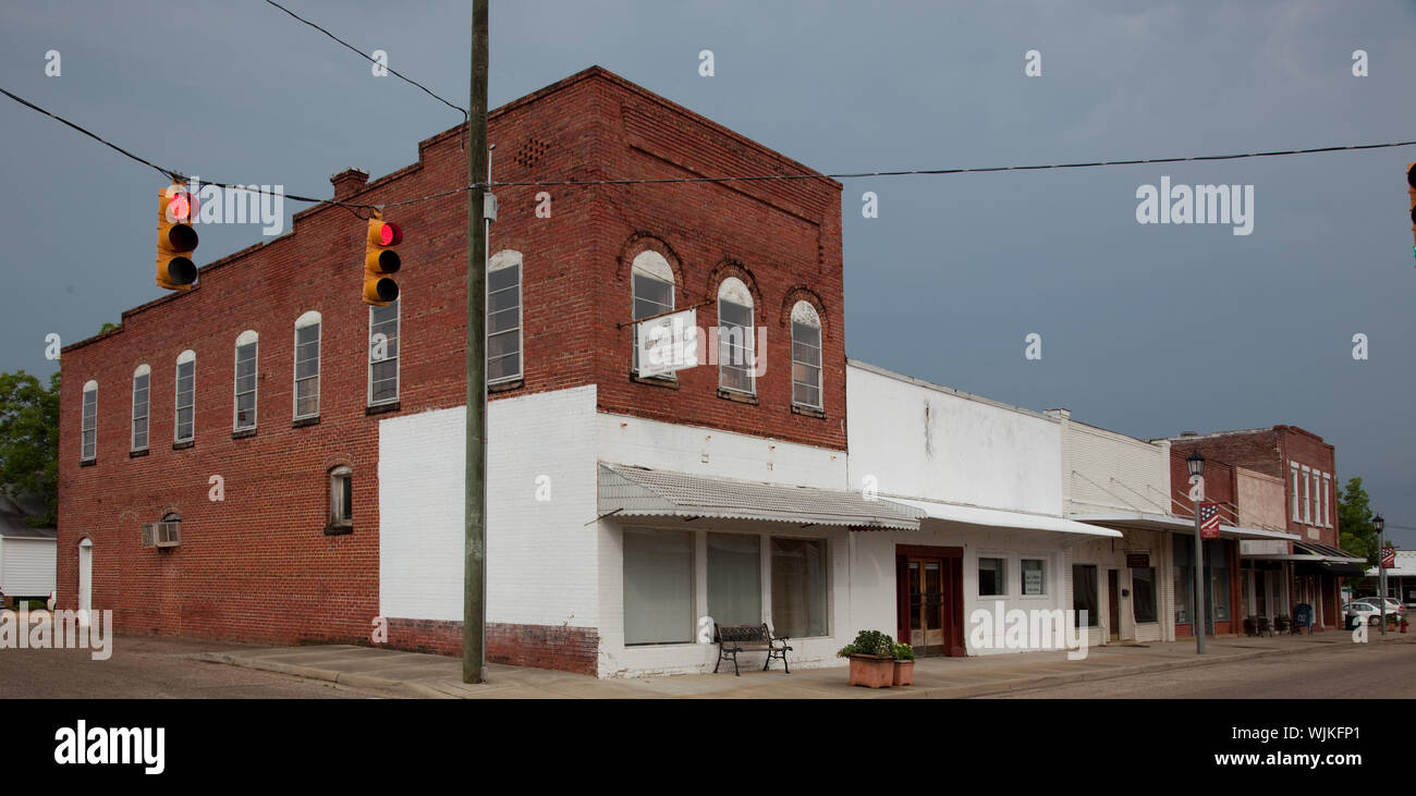 Historic buildings in Camden, Alabama Stock Photo Alamy