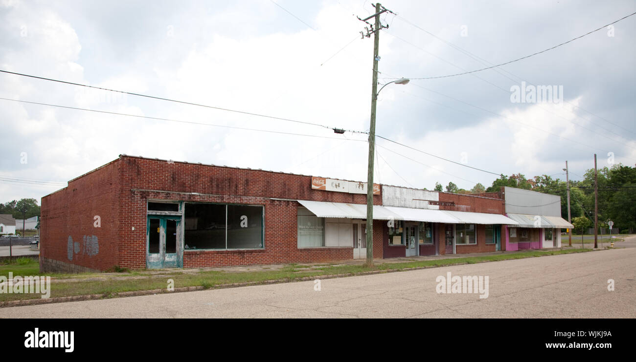 Historic buildings in Fort Deposit, Alabama Stock Photo Alamy