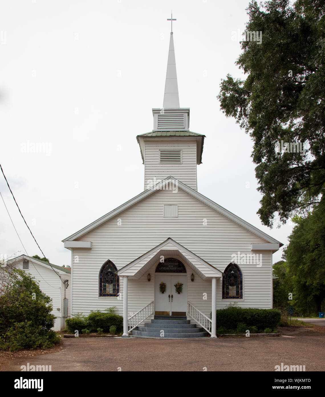 Historic buildings in the town of St. Stephens, Alabama Stock Photo Alamy
