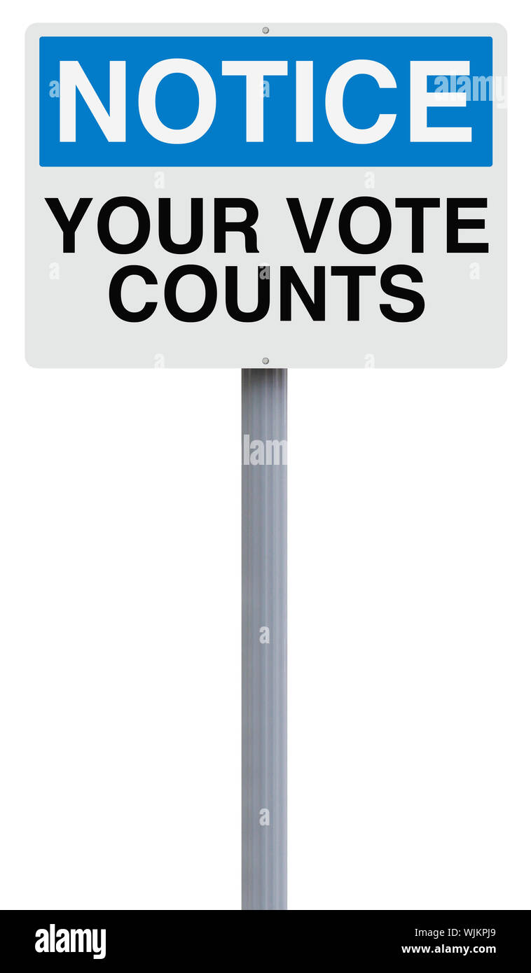 Your Vote Counts Stock Photo