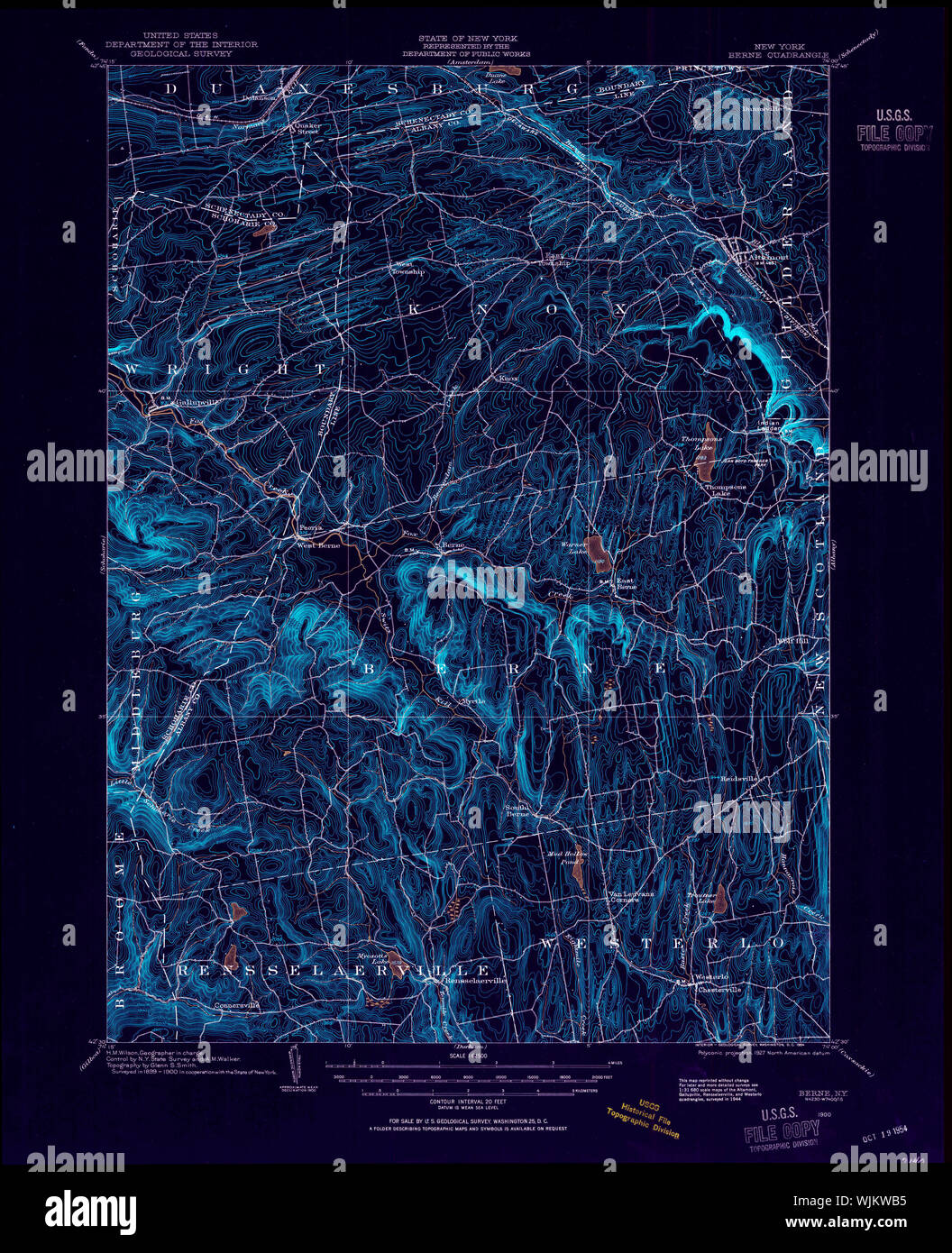 New York NY Berne 123269 1900 62500 Inverted Restoration Stock Photo