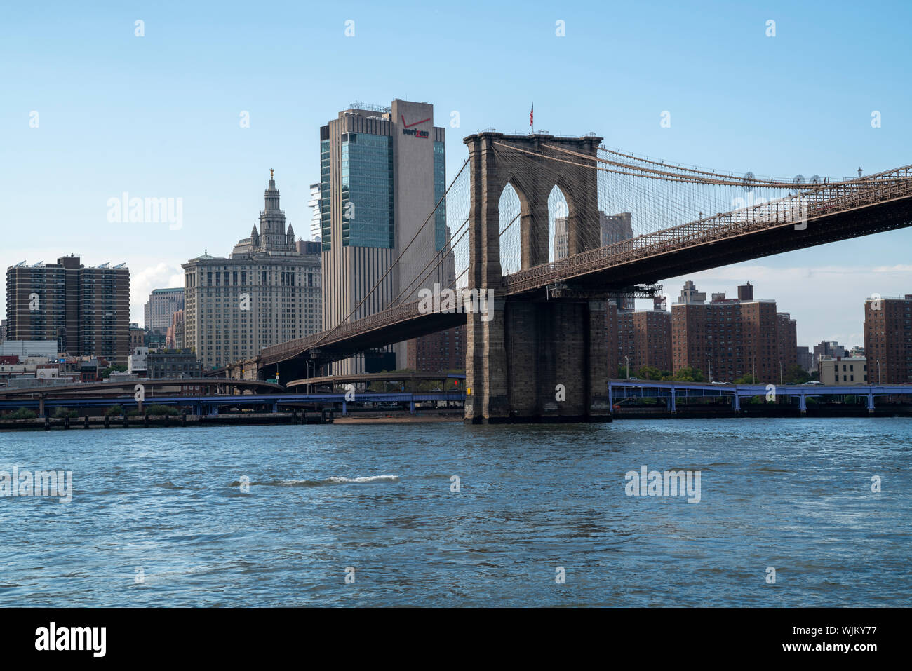 DUMBO - Down Under the Manhattan Bridge Overpass Stock Photo - Alamy