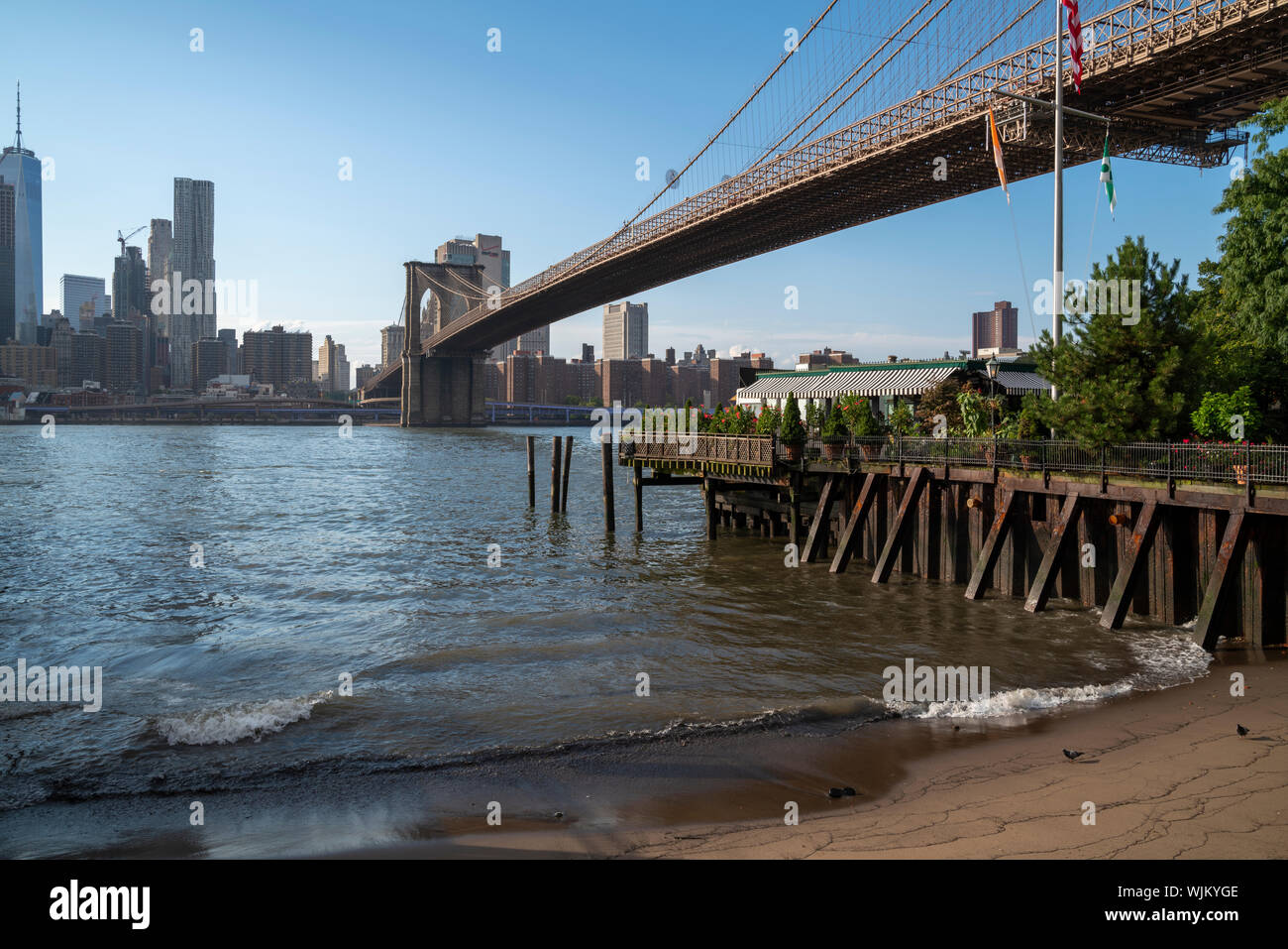 down under the manhattan bridge overpass