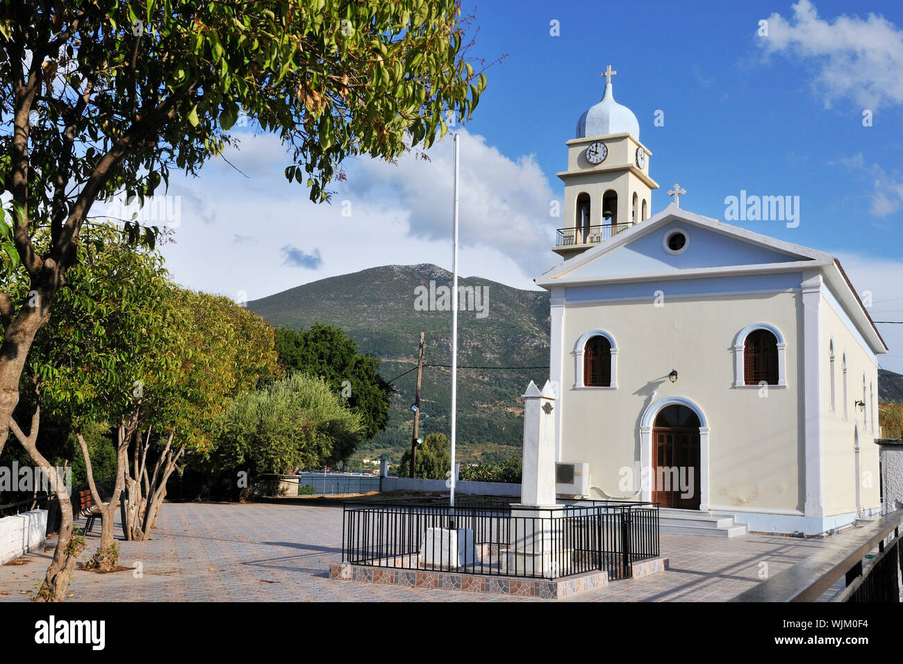 Greek orthodox church at the island Kefalonia Stock Photo - Alamy
