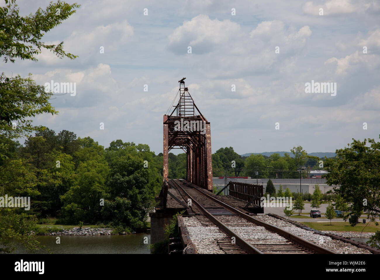 Historic train bridge in Gadsden, Alabama Stock Photo Alamy