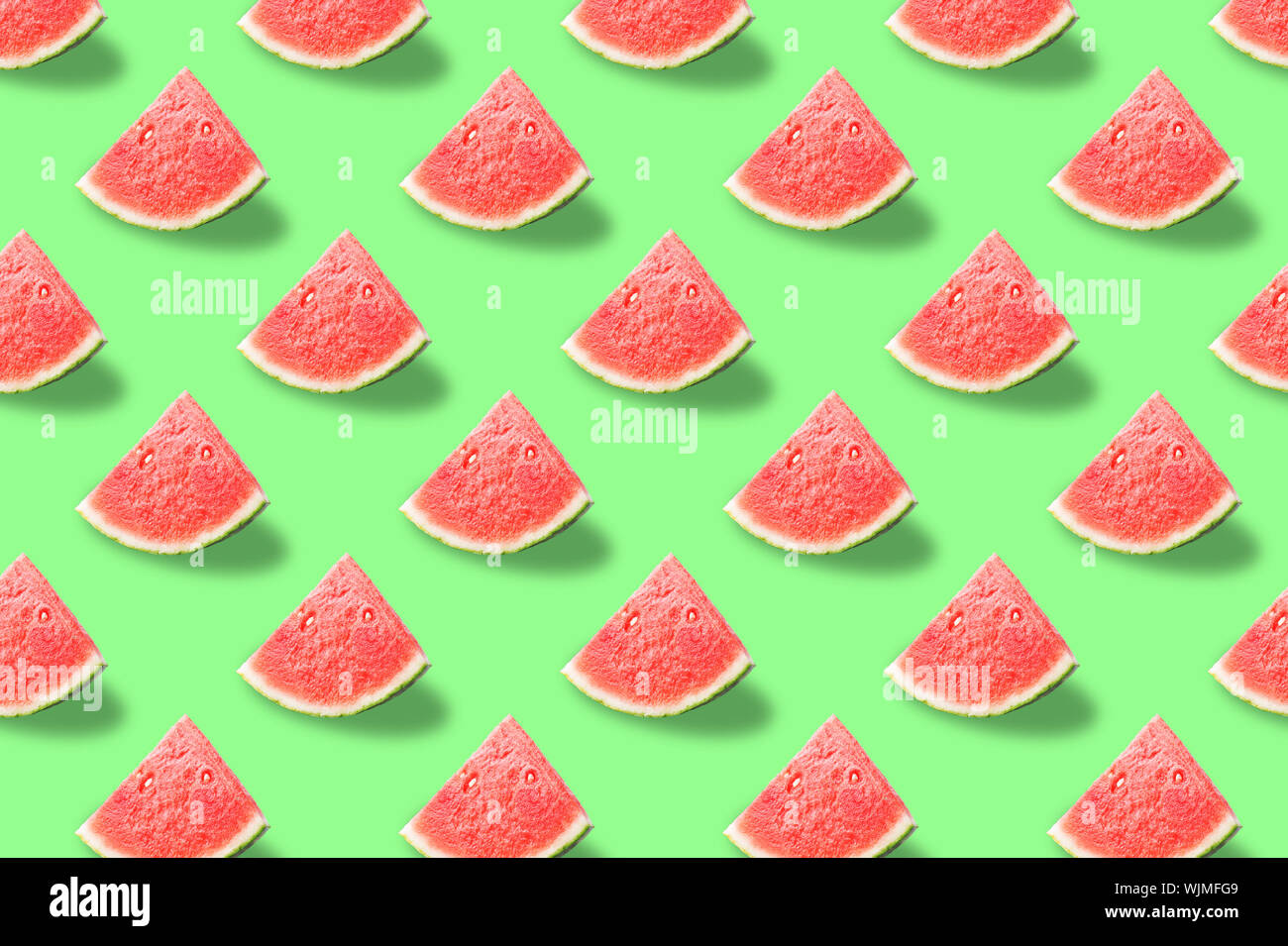Trendy Pattern done with summer fruits background Stock Photo