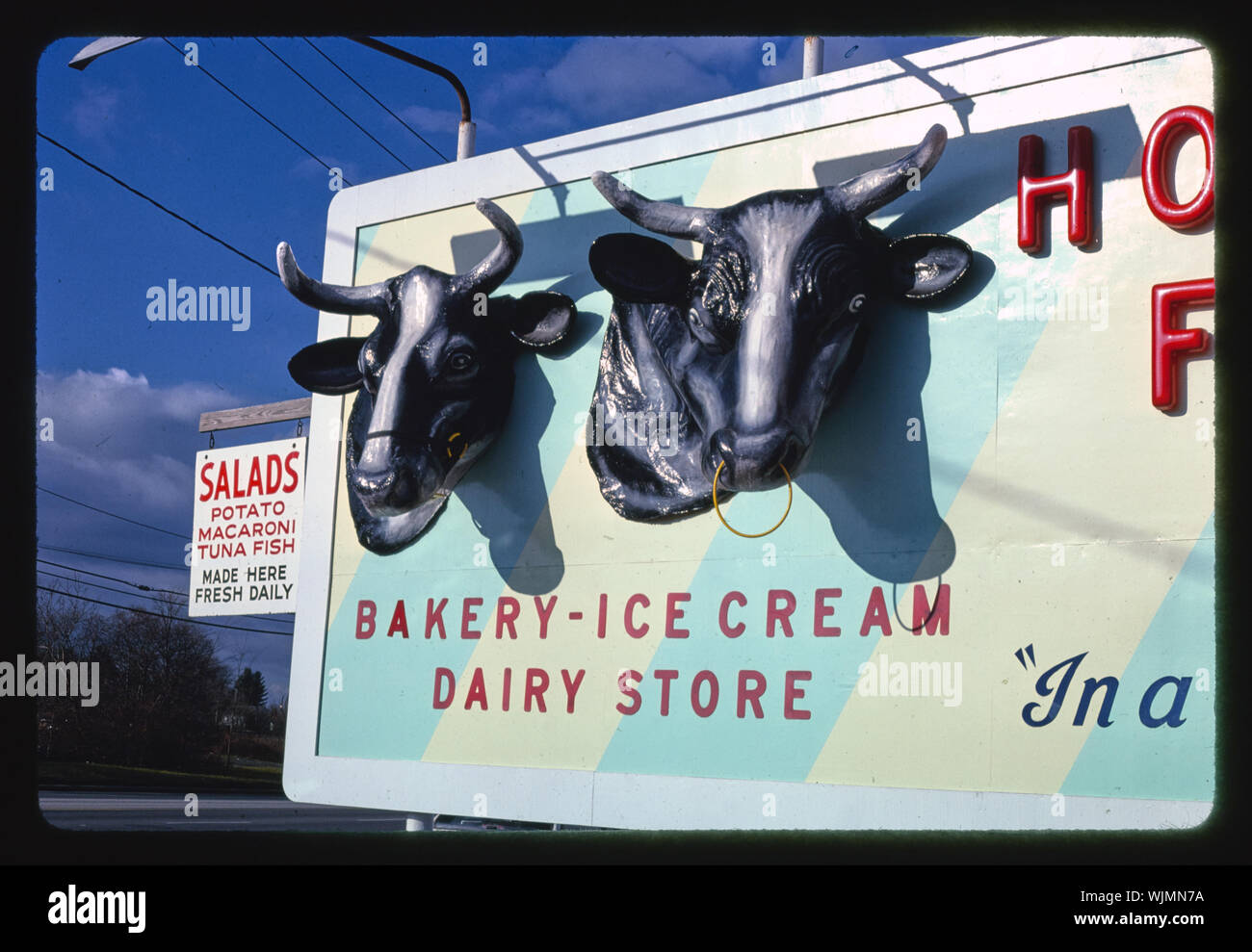 Holland Farms Dairy sign, Yorkville, New York Stock Photo Alamy