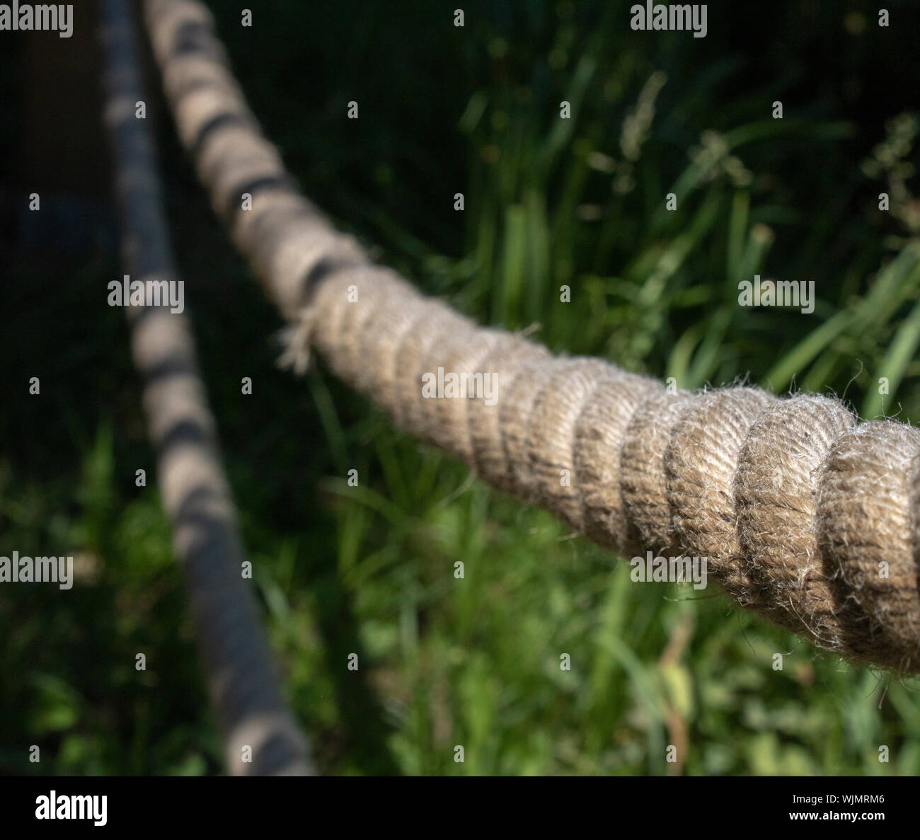 Thick rope on black background hi-res stock photography and images - Alamy