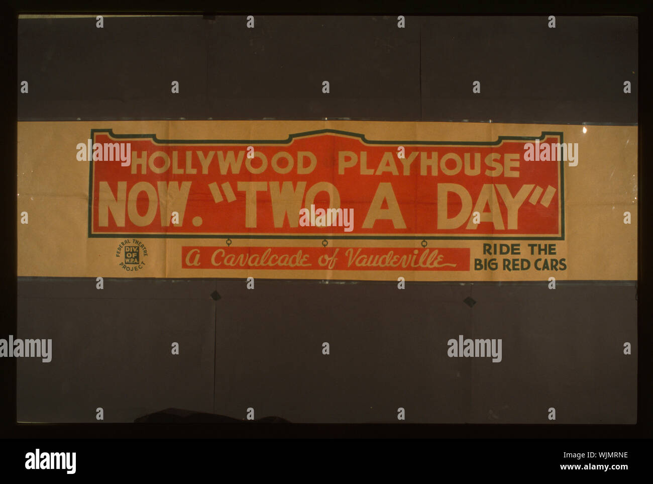 Hollywood Playhouse Now Two A Day Abstract Poster Banner For