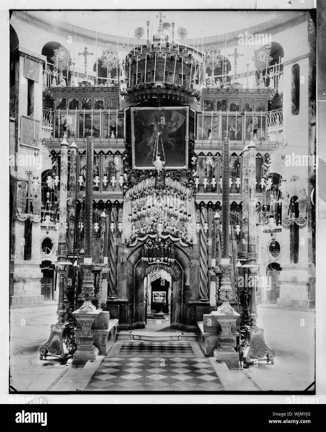 Holy Sepulchre, the Tomb in the Church of the Holy Sepulchre Stock