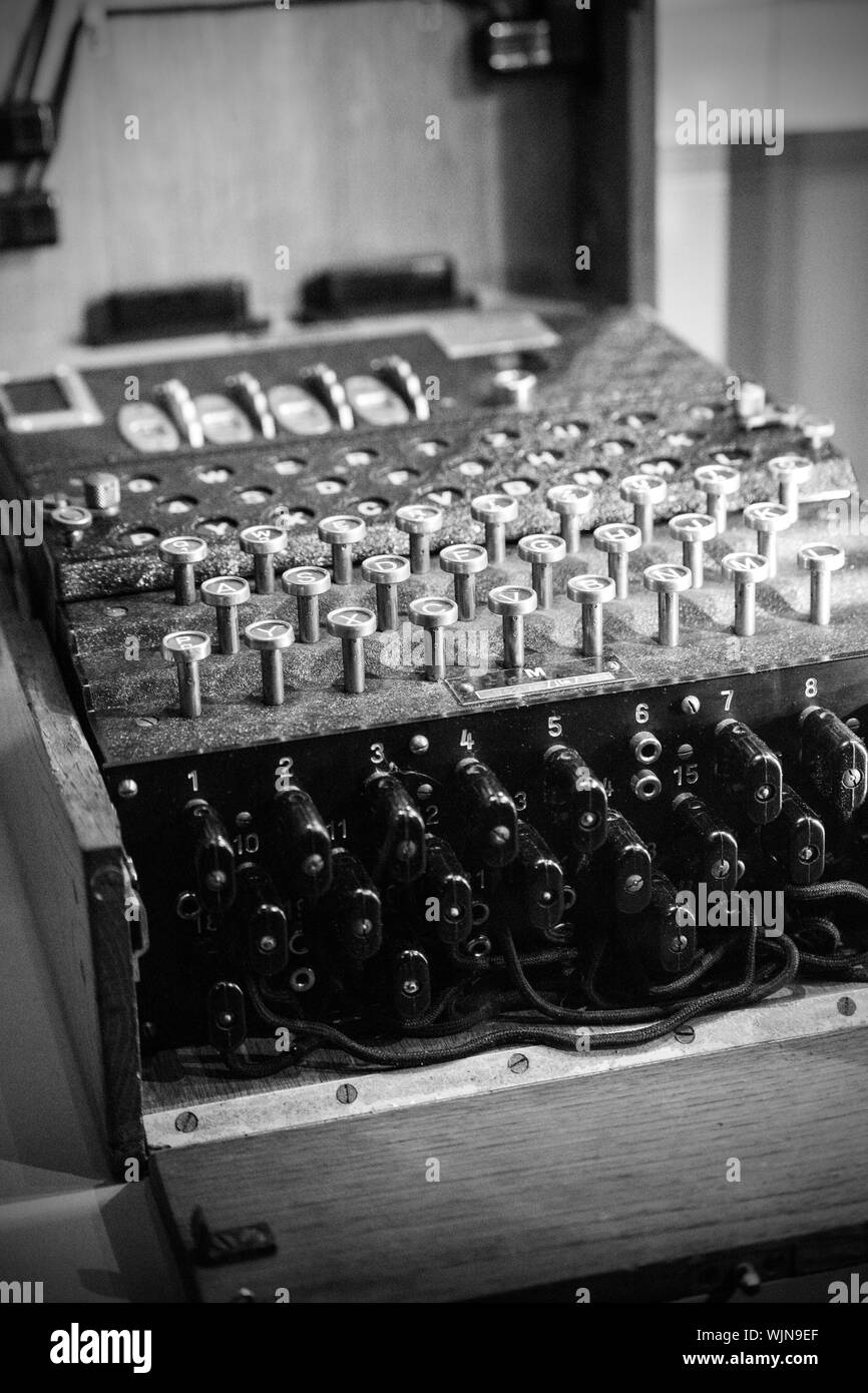 Enigma Machine Stock Photo
