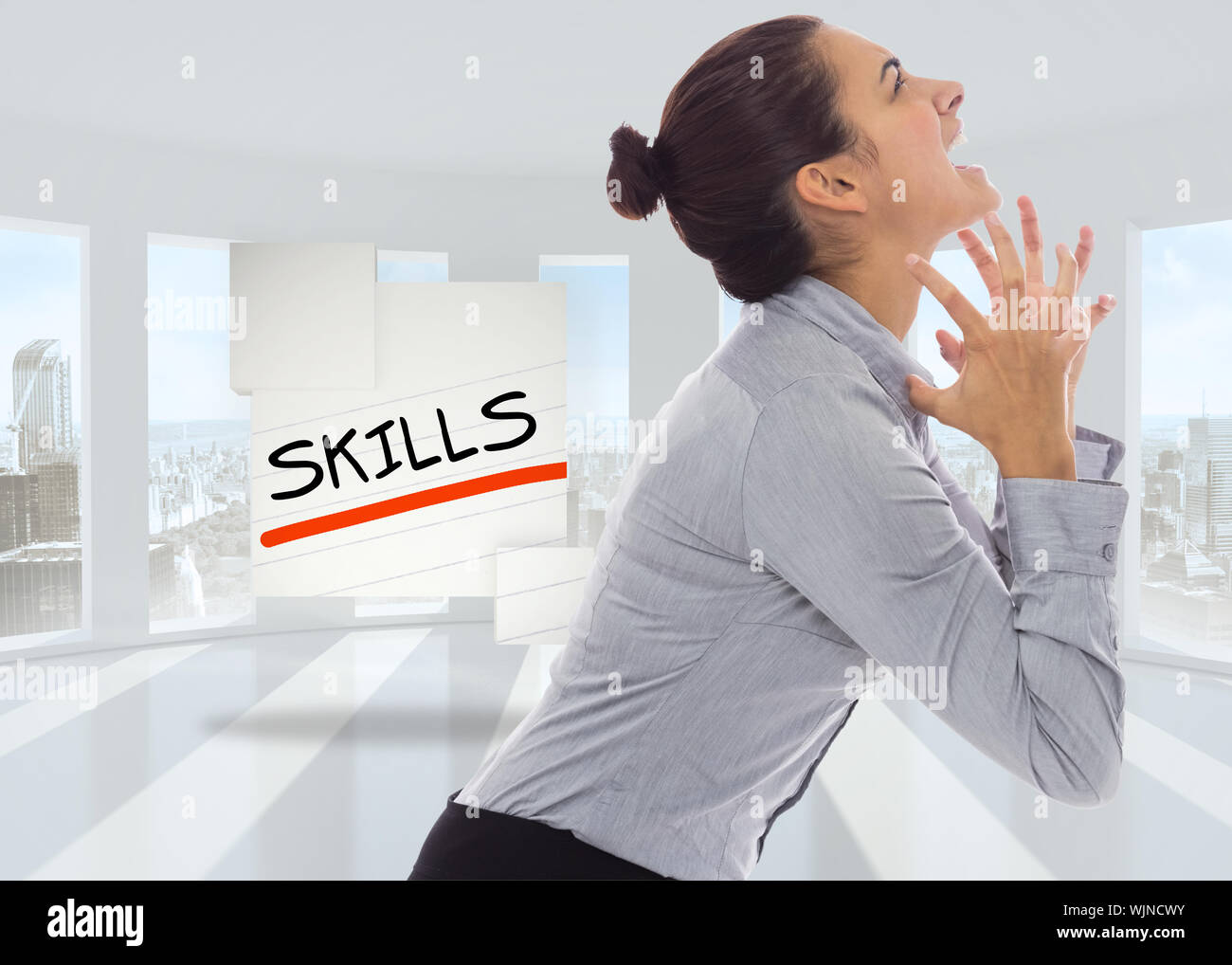 Frustrated business woman page hi-res stock photography and images - Alamy