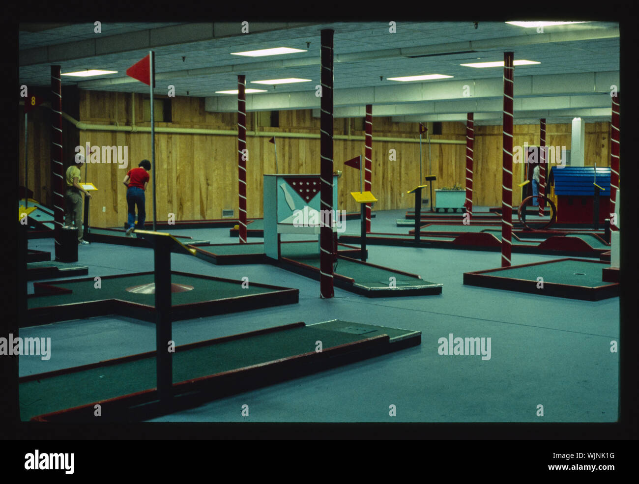 Homowack indoor miniature golf, Mamakating, New York Stock Photo