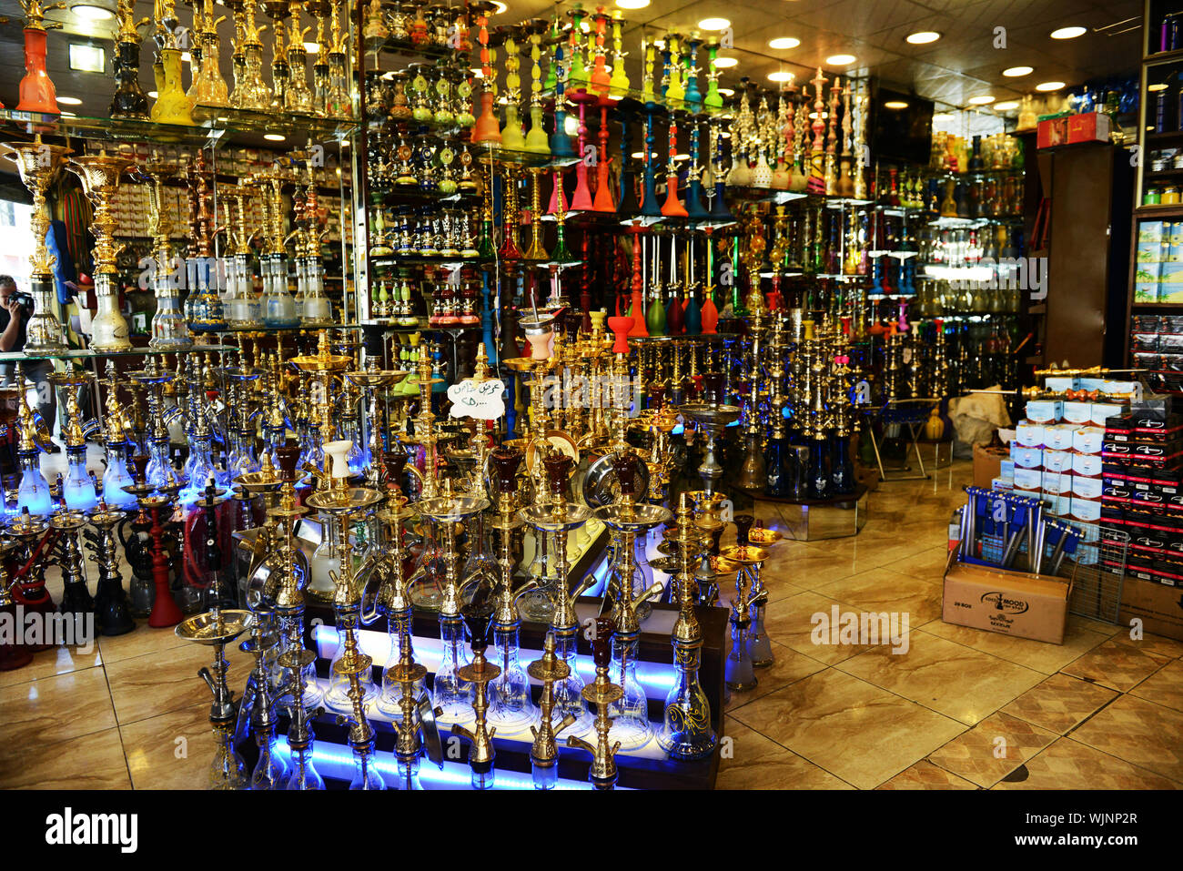 A hookah shop in Madaba, Jordan Stock Photo Alamy