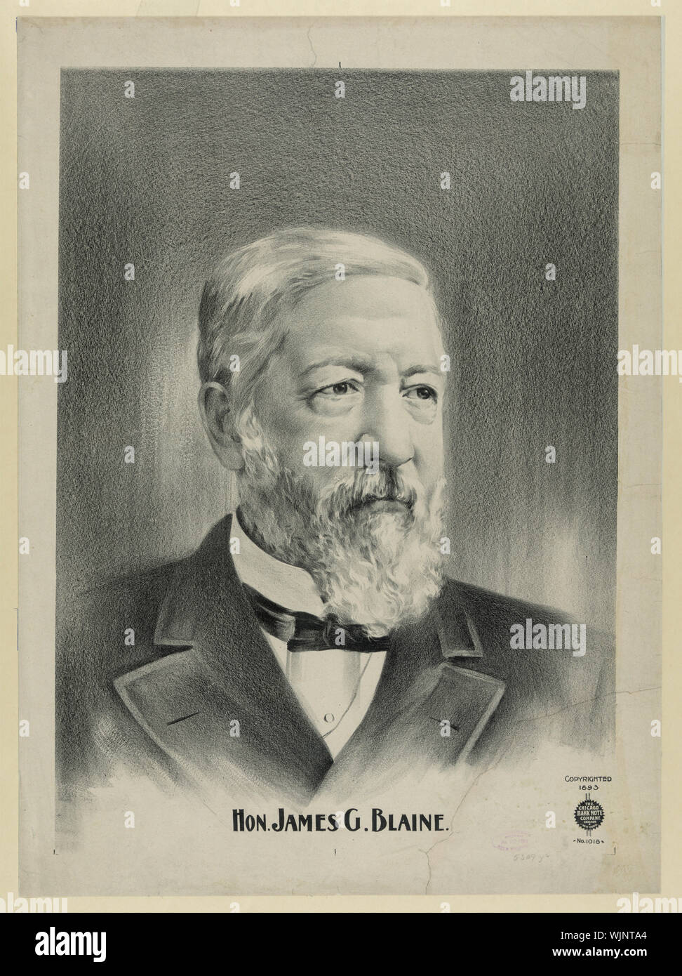 Hon. James G. Blaine Stock Photo - Alamy