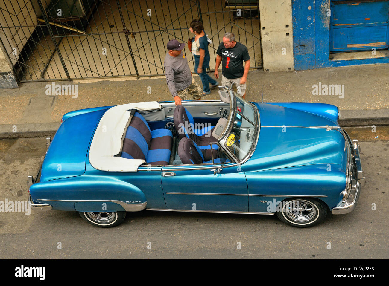 Street photography in central Havana Vintage car for rent, La Habana (Havana), Habana, Cuba