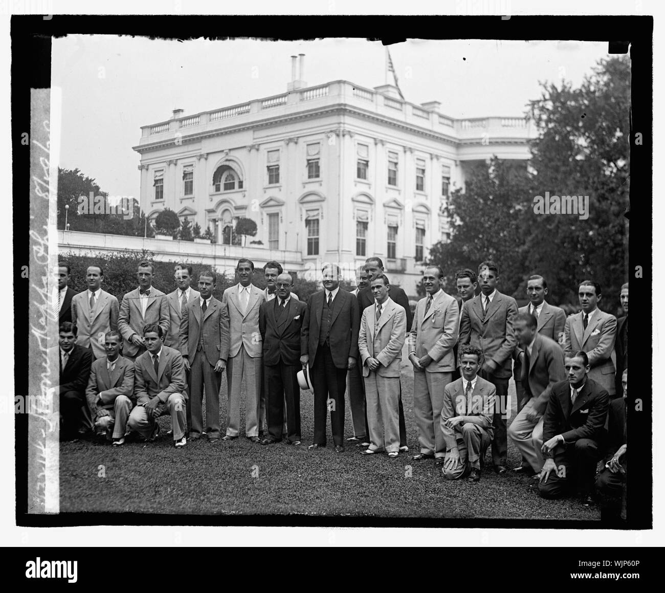 Hoover & Kappa Phi, 8/29/29 Stock Photo