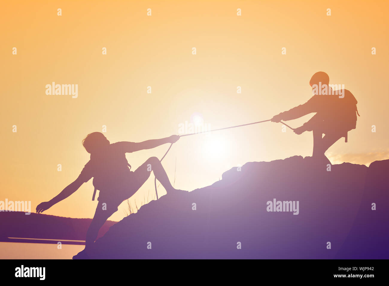 Two friends hiking hi-res stock photography and images - Alamy