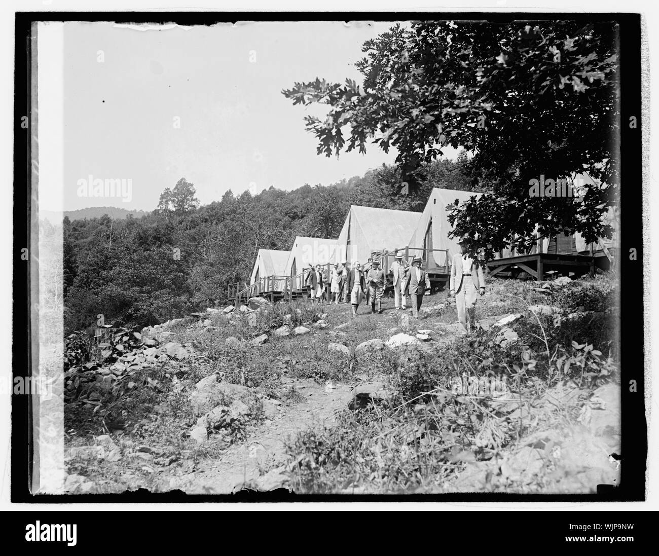 Hoover camp on the Rapidan, 8/17/29 Stock Photo Alamy