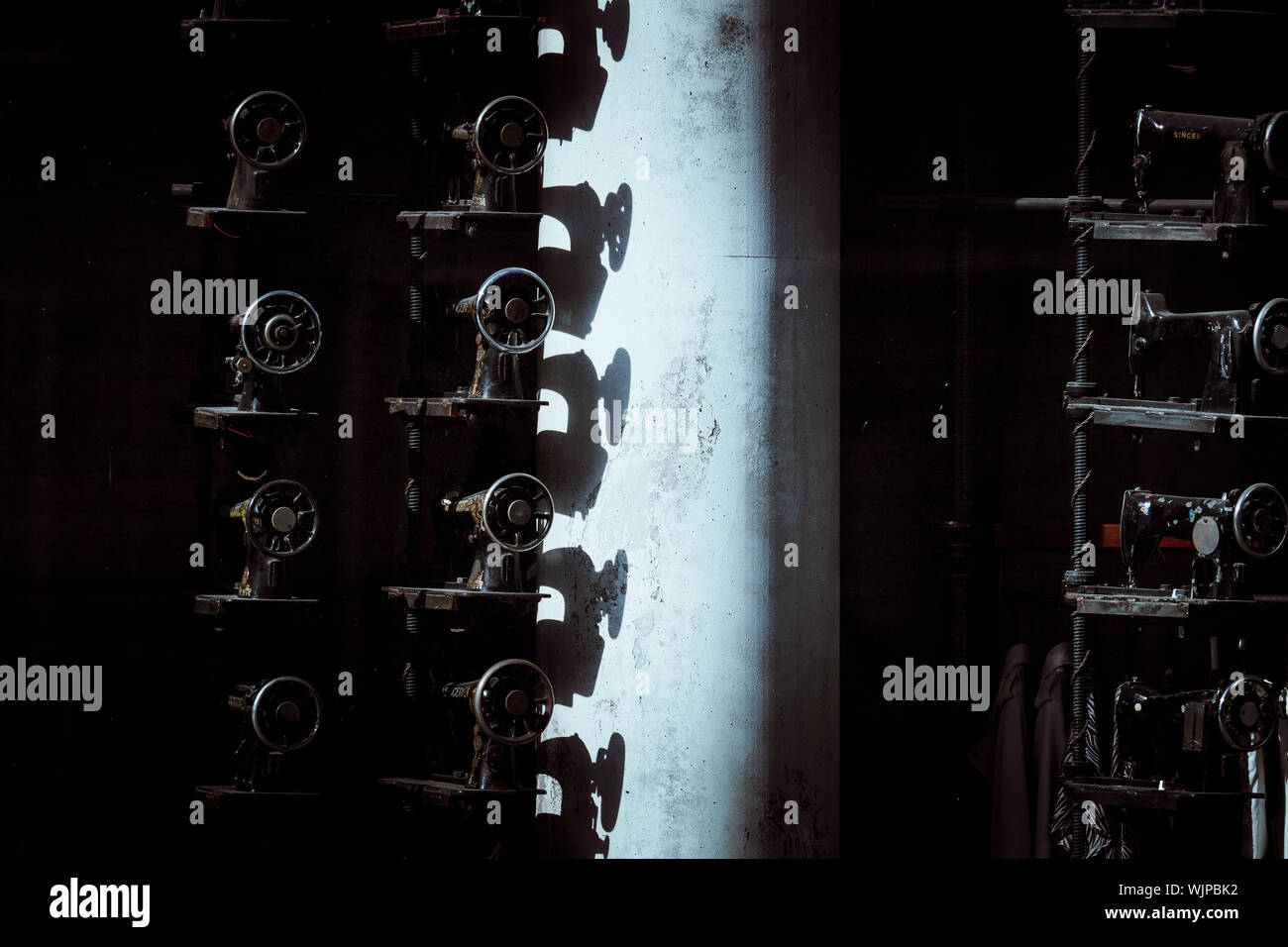 Warehouse sewing machines hires stock photography and images Alamy