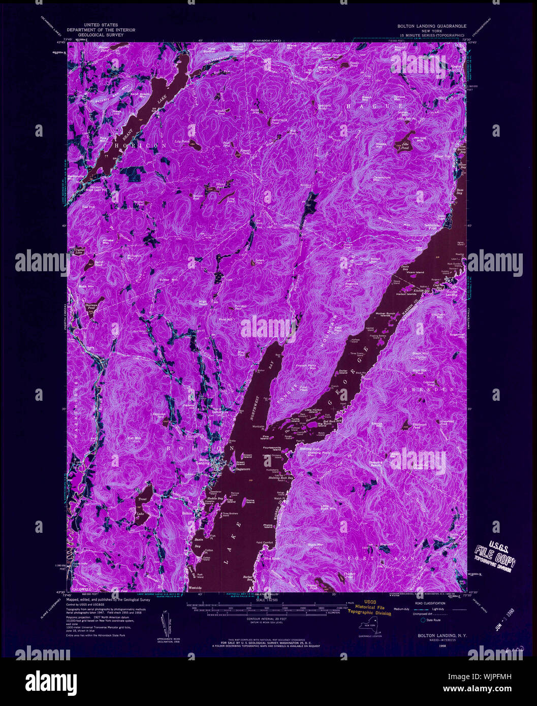 Map of bolton landing hires stock photography and images Alamy