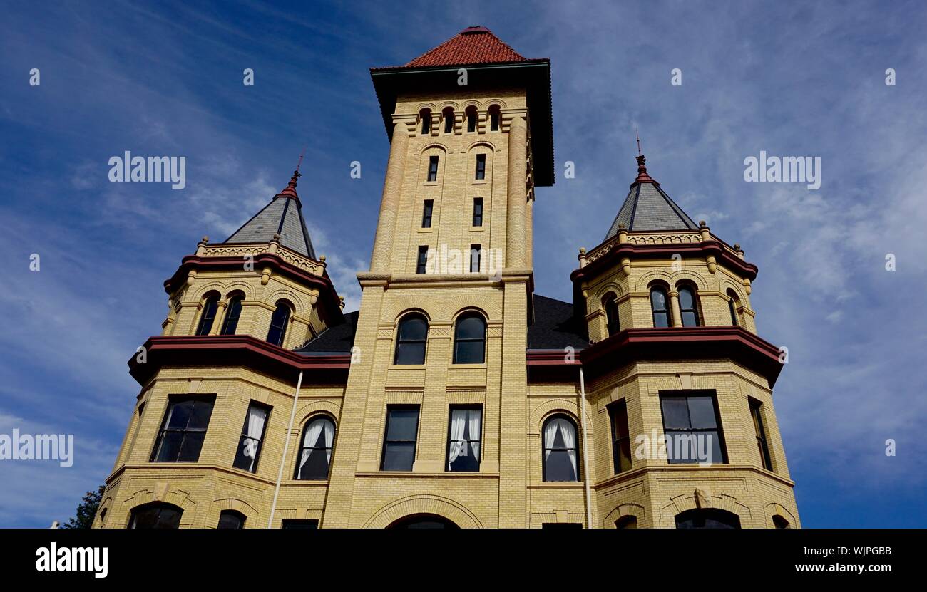 Kirkbride Building, Fergus Falls State Hospital, former mental asylum, now empty, USA National Register of Historic Places, Fergus Falls, Minnesota. Stock Photo