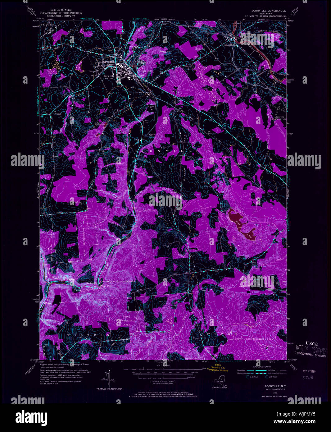 Map of boonville new york hires stock photography and images Alamy