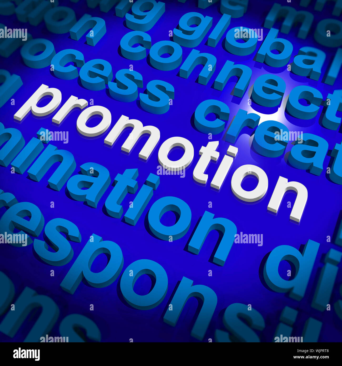 Promotion Word Cloud  Showing Discount Bargain Or Mark down Stock Photo