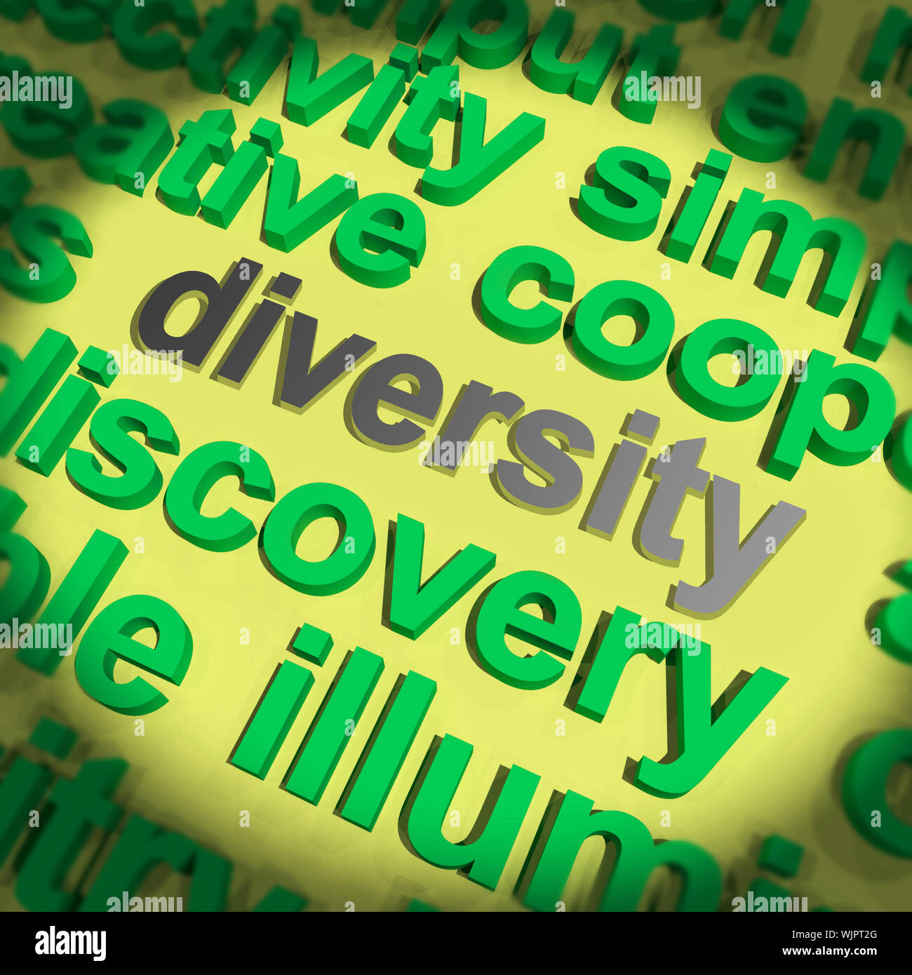 Diversity Word Meaning Cultural And Ethnic Differences Stock Photo Alamy