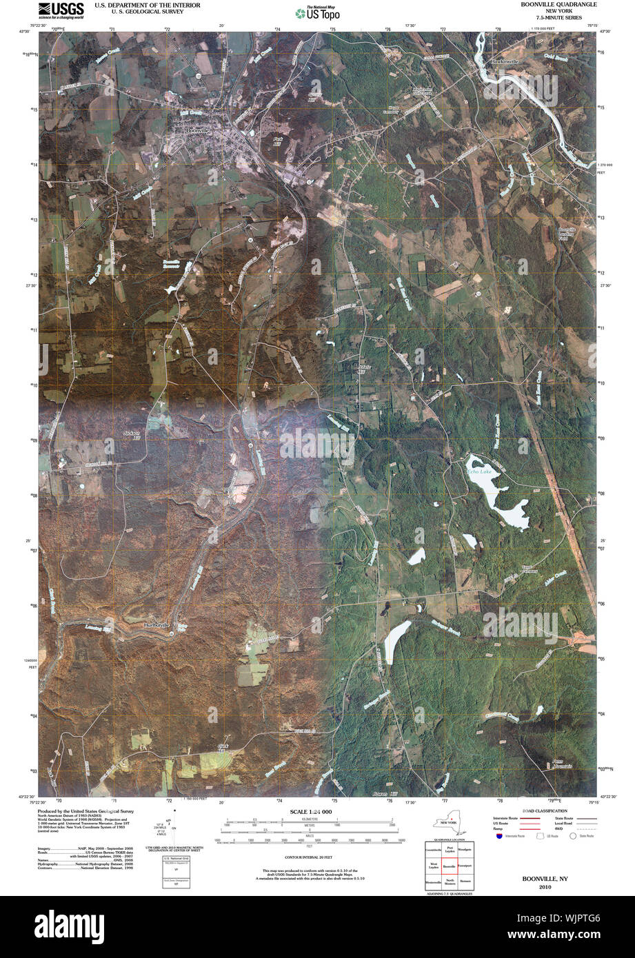 Map of boonville new york hires stock photography and images Alamy