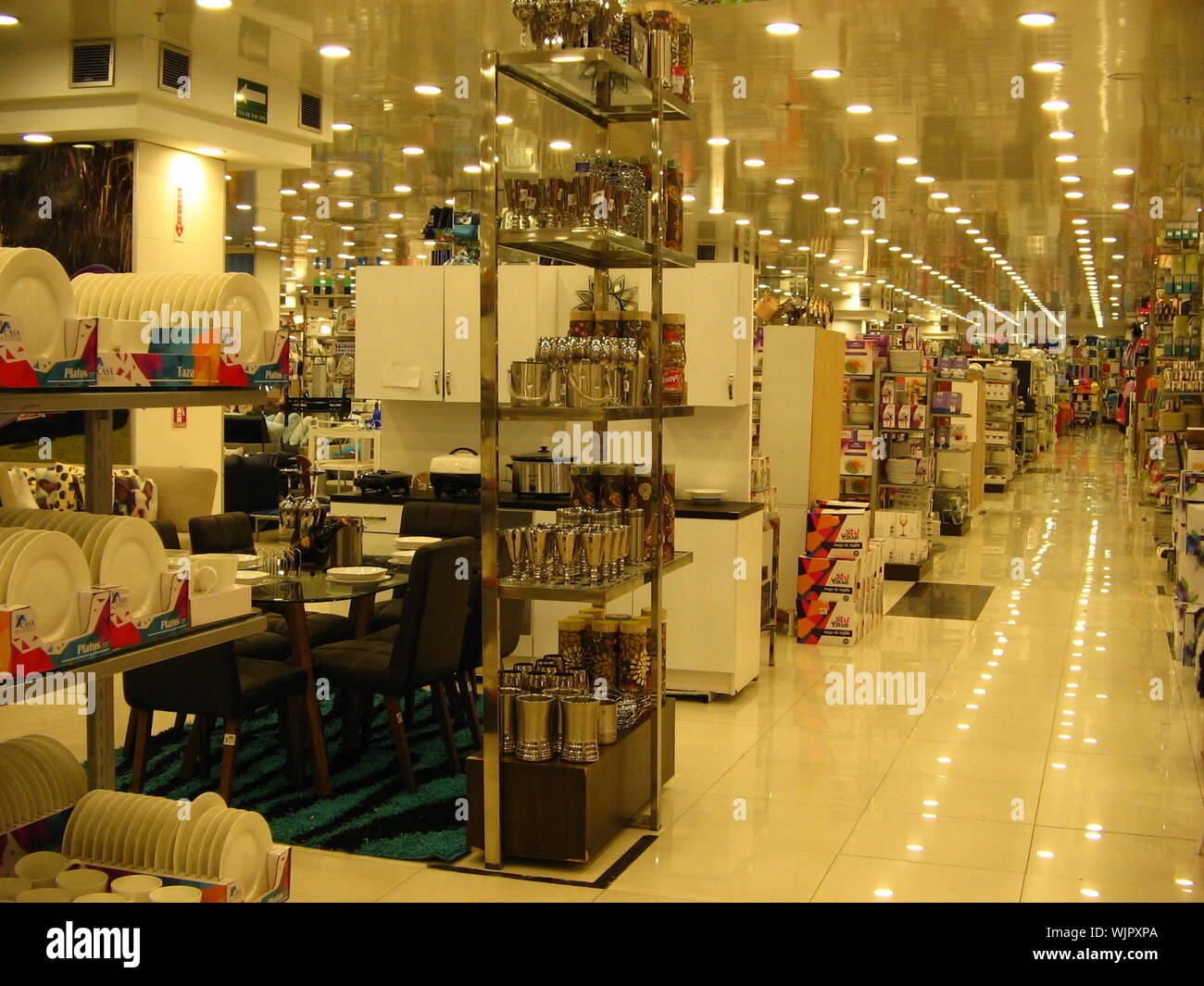 Traki store, inside view, Venezuelan retail company Stock Photo