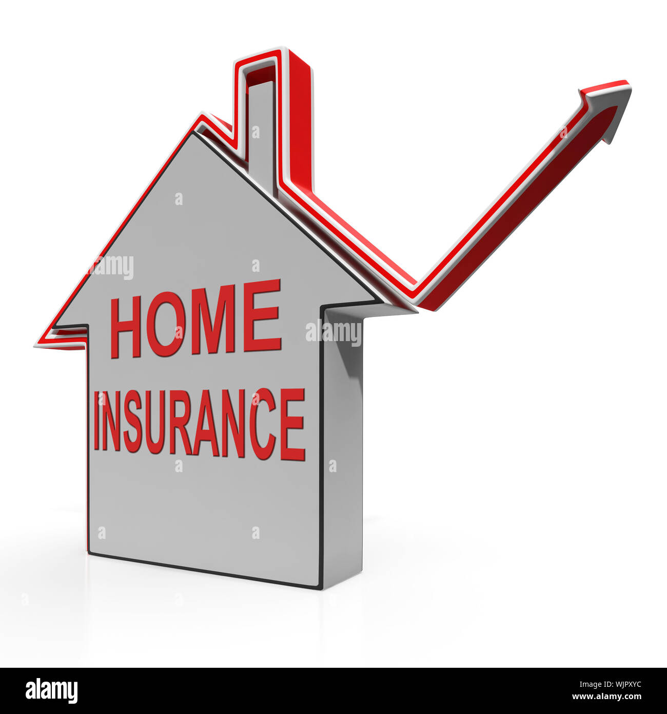 Home Insurance House Showing Protection And Cover Stock Photo Alamy