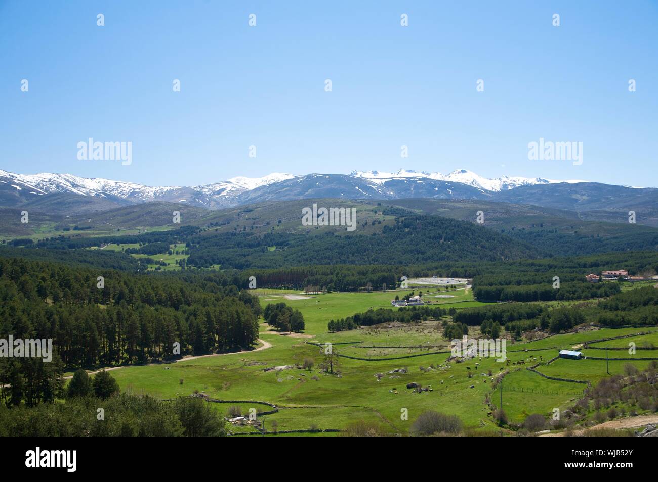 gredos mountains in avila spain Stock Photo - Alamy