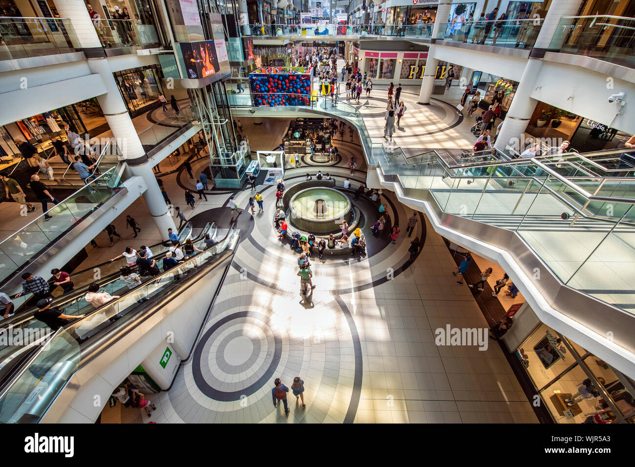 Eaton Centre shopping mall Stock Photo - Alamy