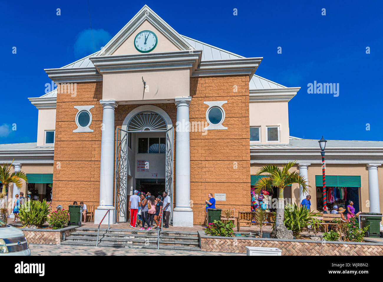 NASSAU, BAHAMAS - September 2, 2019: Nassau and the Bahamas was pounded by endless rain and 185 mph winds from Category 5 Dorian, which stayed station Stock Photo