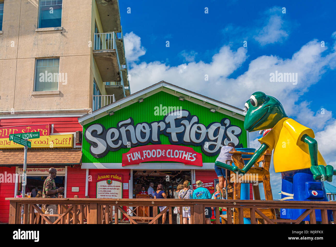 NASSAU, BAHAMAS - September 2, 2019: Nassau and the Bahamas was pounded by endless rain and 185 mph winds from Category 5 Dorian, which stayed station Stock Photo