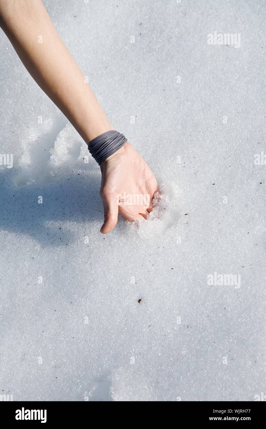 pretty woman at snow in salamanca spain Stock Photo Alamy