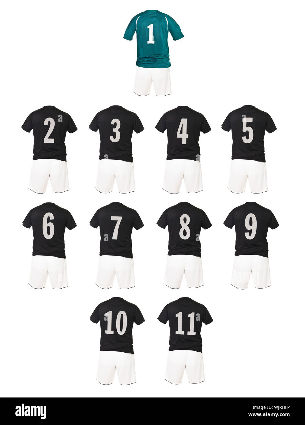 Football shirt with number 3 Stock Photo - Alamy