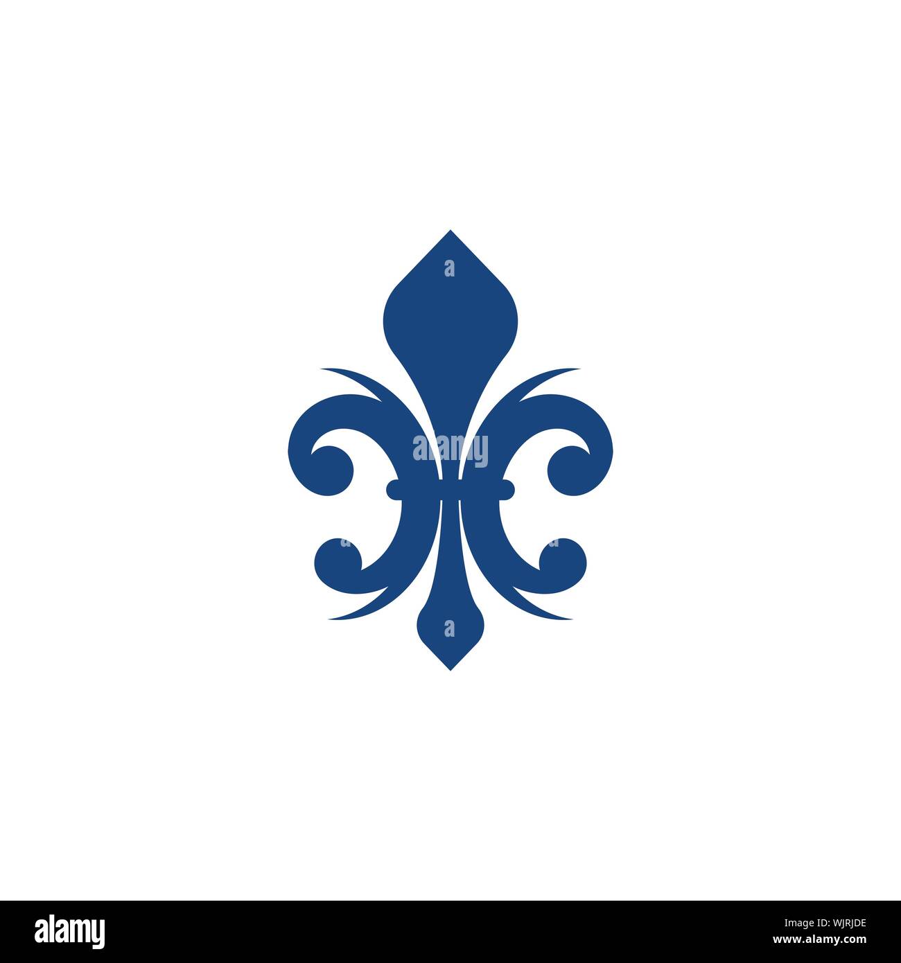 Fleur de lis vector icon design template Stock Vector