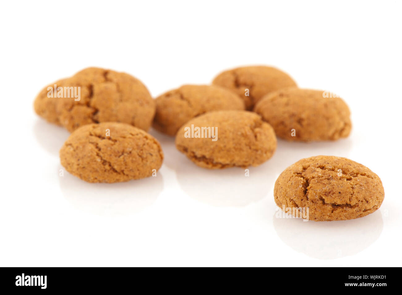 Several Sinterklaas ginger nuts isolated over white Stock Photo Alamy