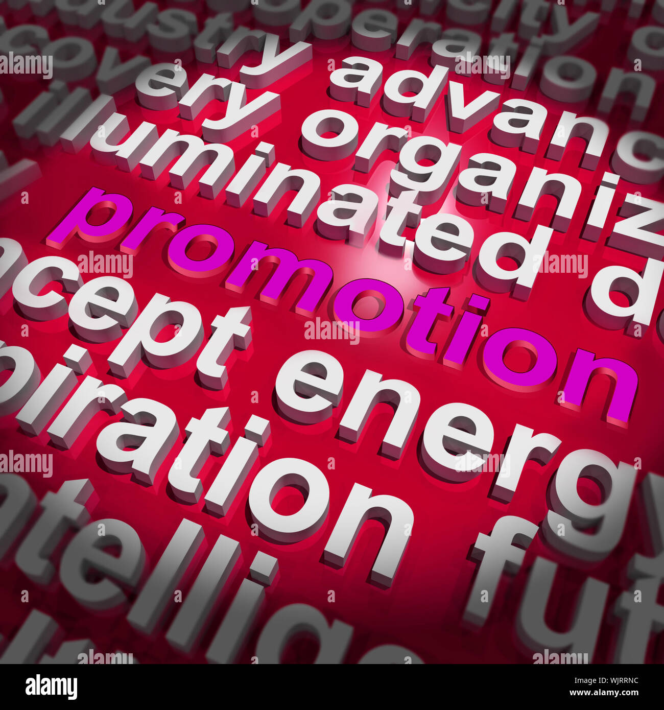 Promotion Word Cloud  Showing Discount Bargain Or Mark down Stock Photo