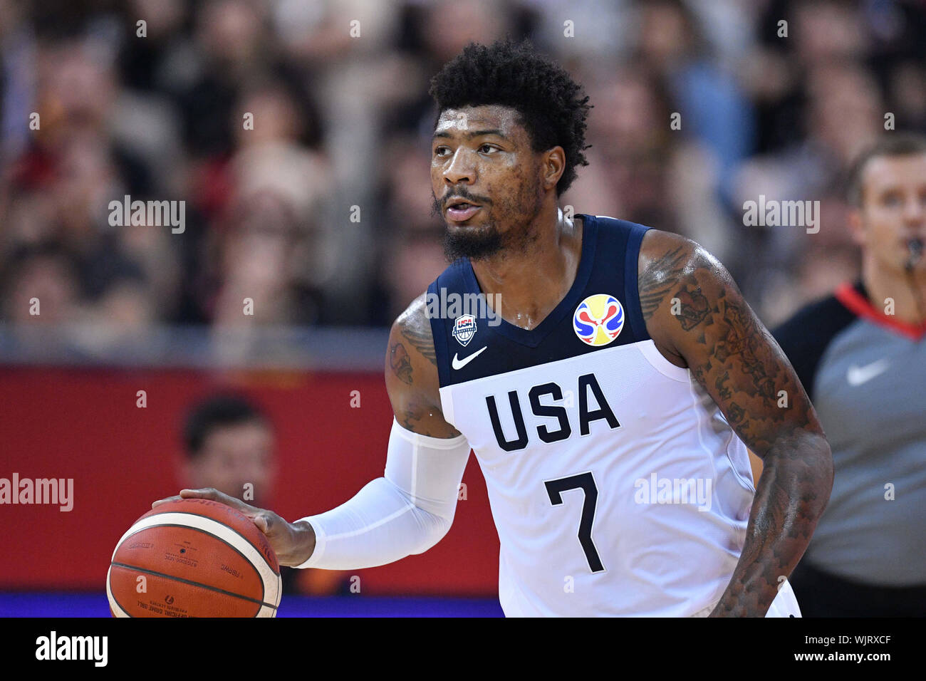 Shanghai, China. Credit: MATSUO. 3rd Sep, 2019. Marcus Smart (USA)  Basketball : FIBA Basketball World Cup China 2019 Group E match between  United States 93-92 Turkey at Shanghai Oriental Sports Center in
