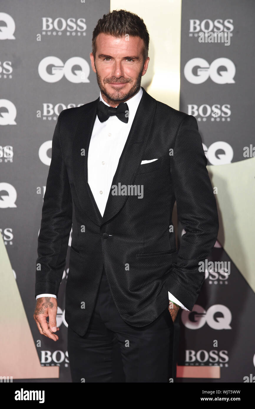 LONDON, UK. September 03, 2019: David Beckham arriving for the GQ Men of the Year Awards 2019 in association with Hugo Boss at the Tate Modern, London. Picture: Steve Vas/Featureflash Stock Photo