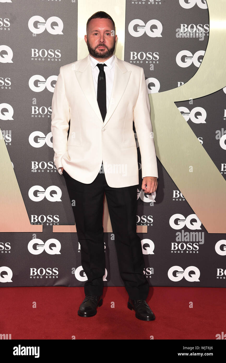 London, UK. 03rd Sep, 2019. LONDON, UK. September 03, 2019: Kim Jones arriving for the GQ Men of the Year Awards 2019 in association with Hugo Boss at the Tate Modern, London. Picture: Steve Vas/Featureflash Credit: Paul Smith/Alamy Live News Stock Photo