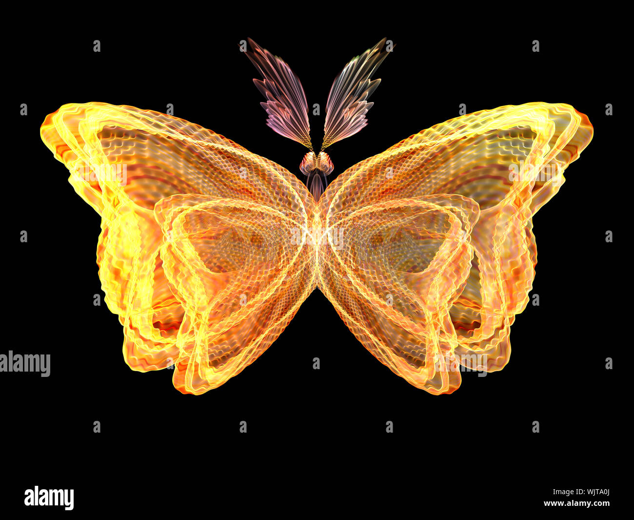 Never Were Butterflies series. Abstract composition of isolated ...