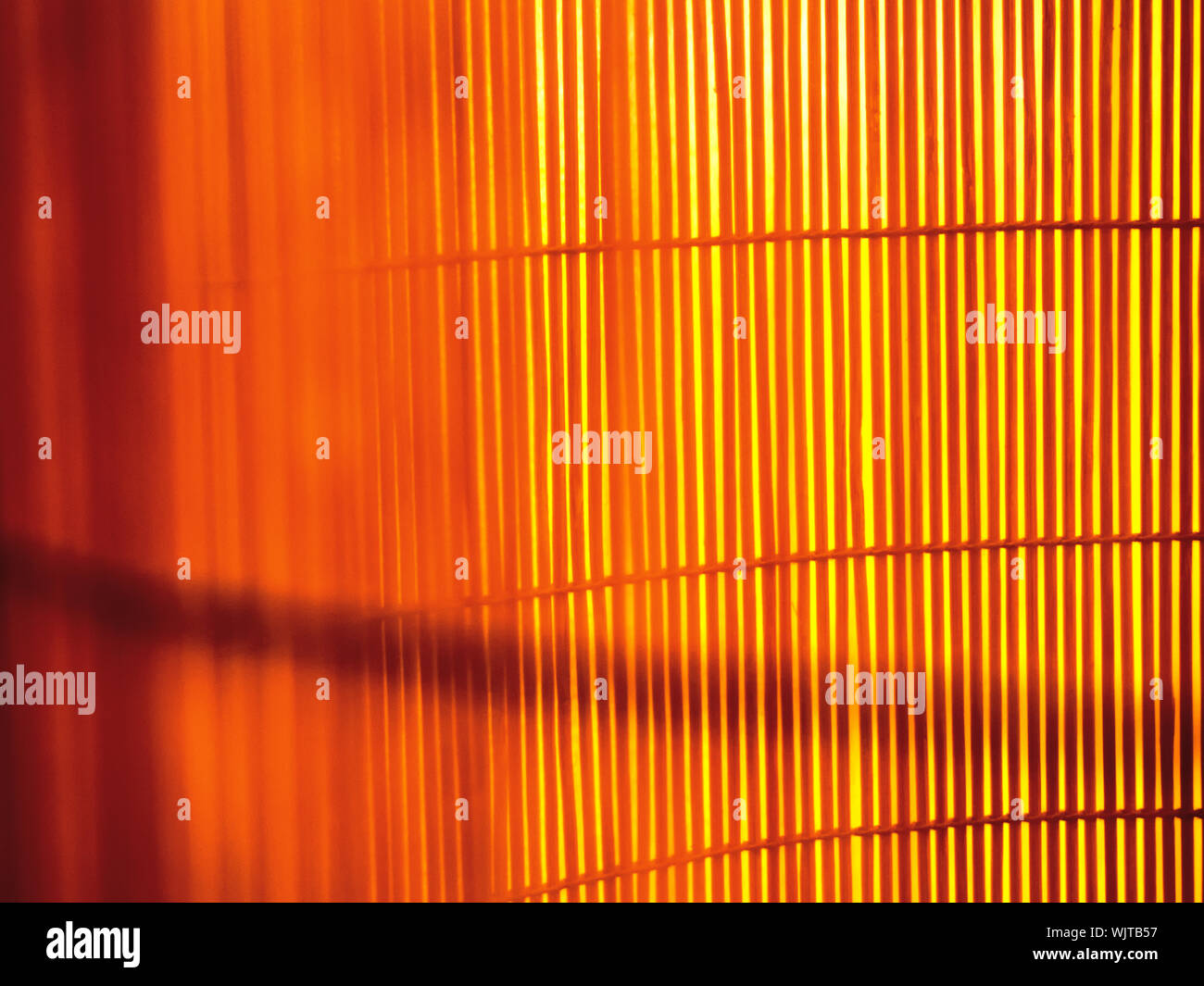 close up of bamboo curtain texture background Stock Photo