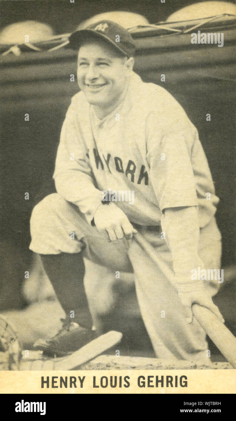 Retro NY Yankees Legend Lou Gehrig #4 Size XL Throwback Baseball Jersey